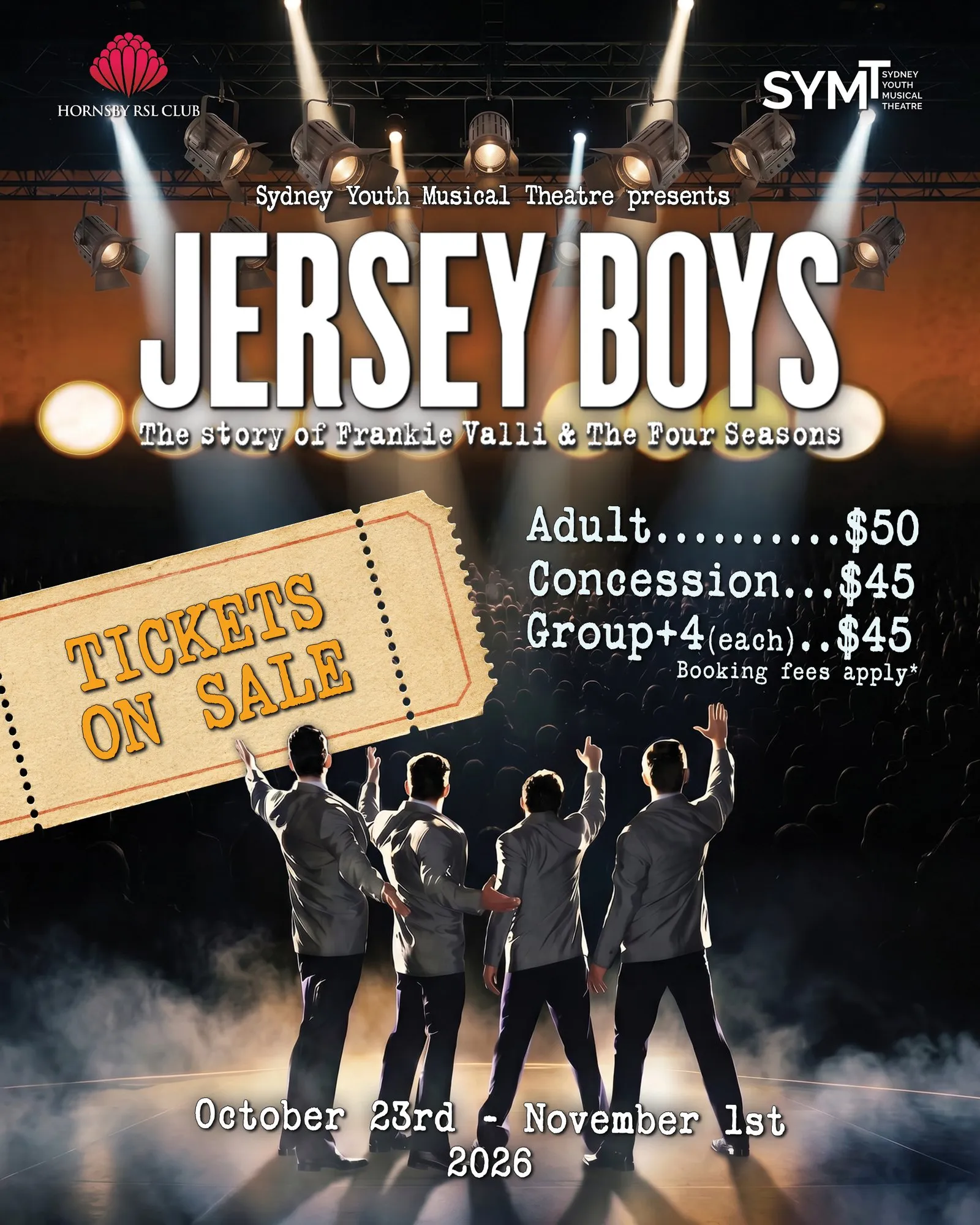 Jersey Boys — tickets on sale