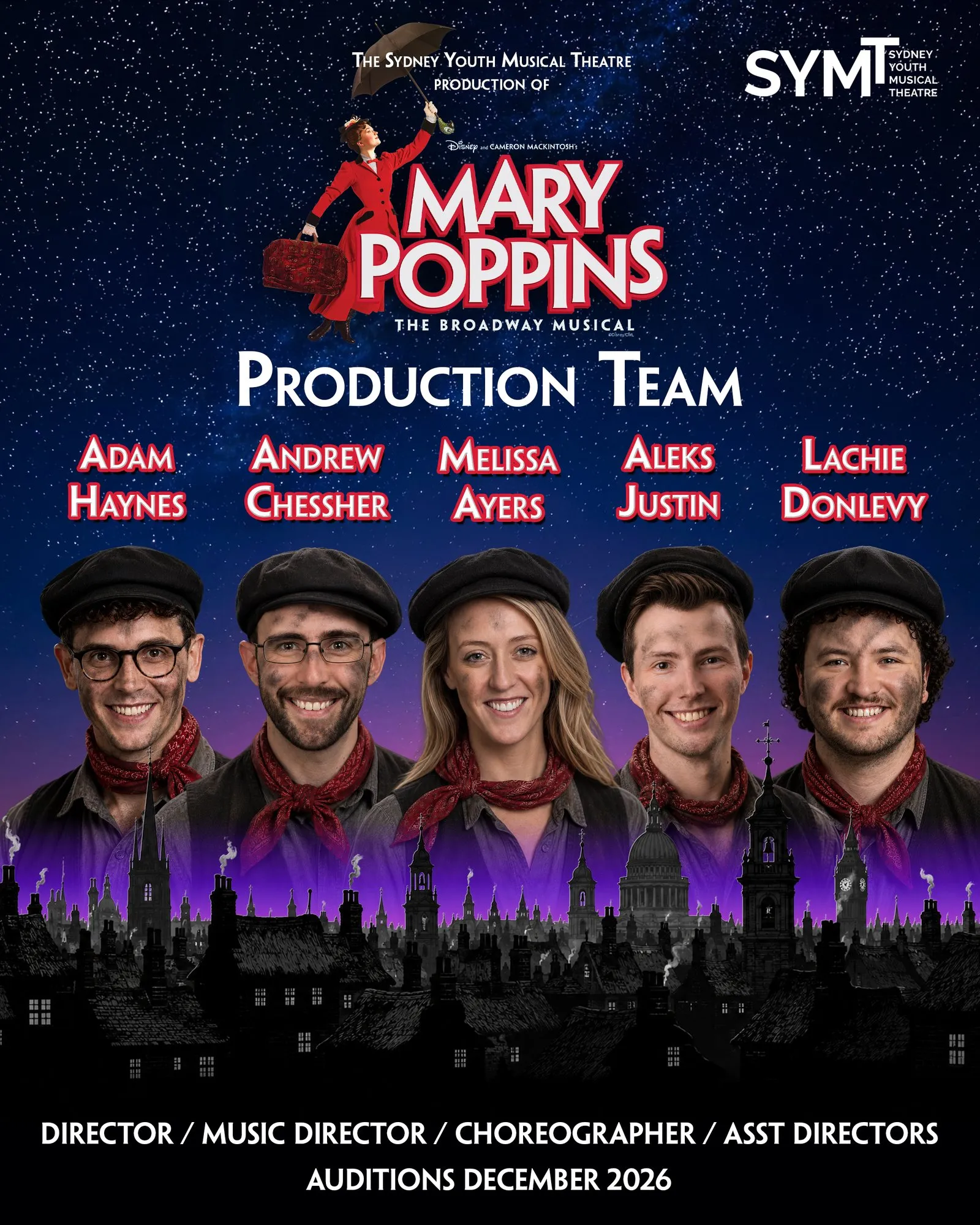 Mary Poppins production team announcement