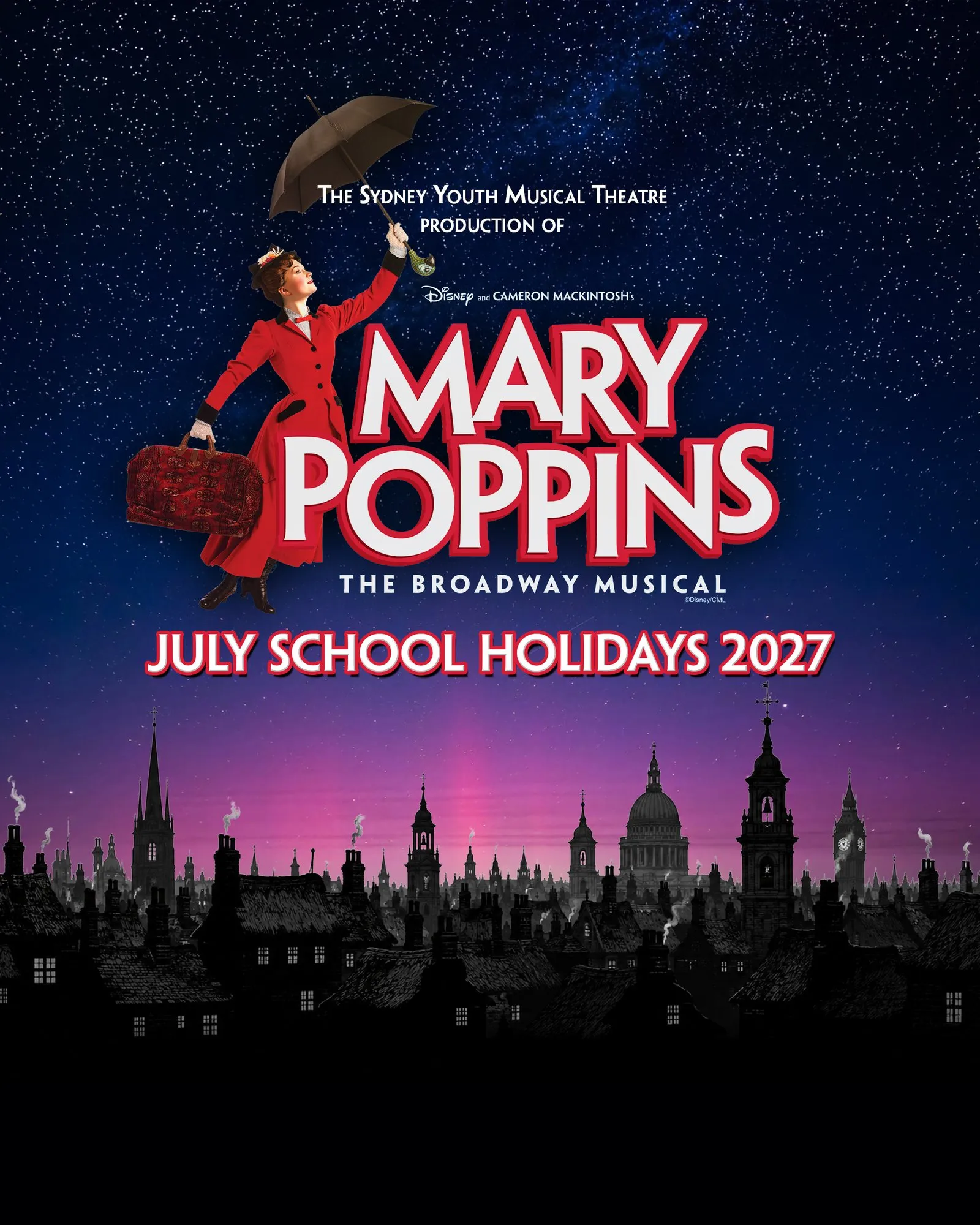 Mary Poppins — SYMT, coming 2027